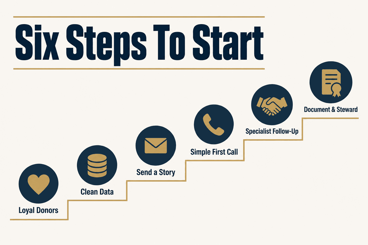 Six steps to start a planned giving program